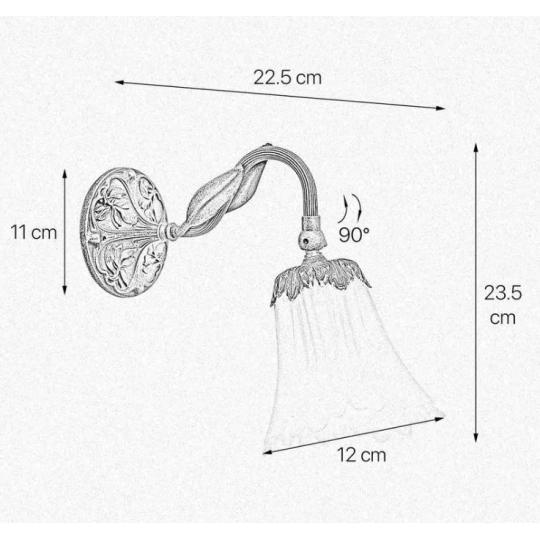 klasszikus szecesszios art deco fali lampa falikar antikolt mediterran polgari lakas vilagitas rusztikus vintage furdoszoba konyha nappali palota.jpg